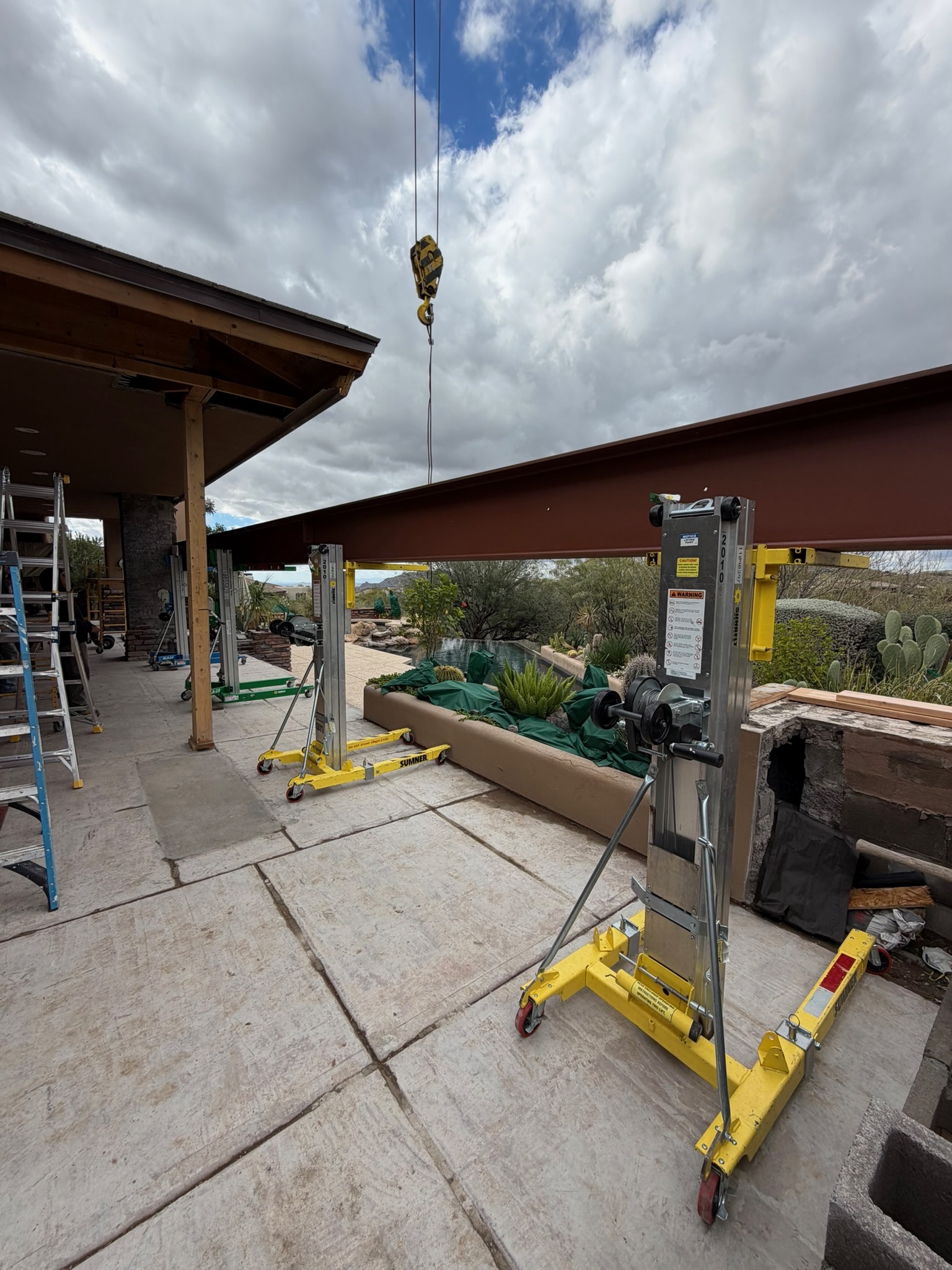 Cantilevered Patio Addition - Desert Mountain, Scottsdale photo 3